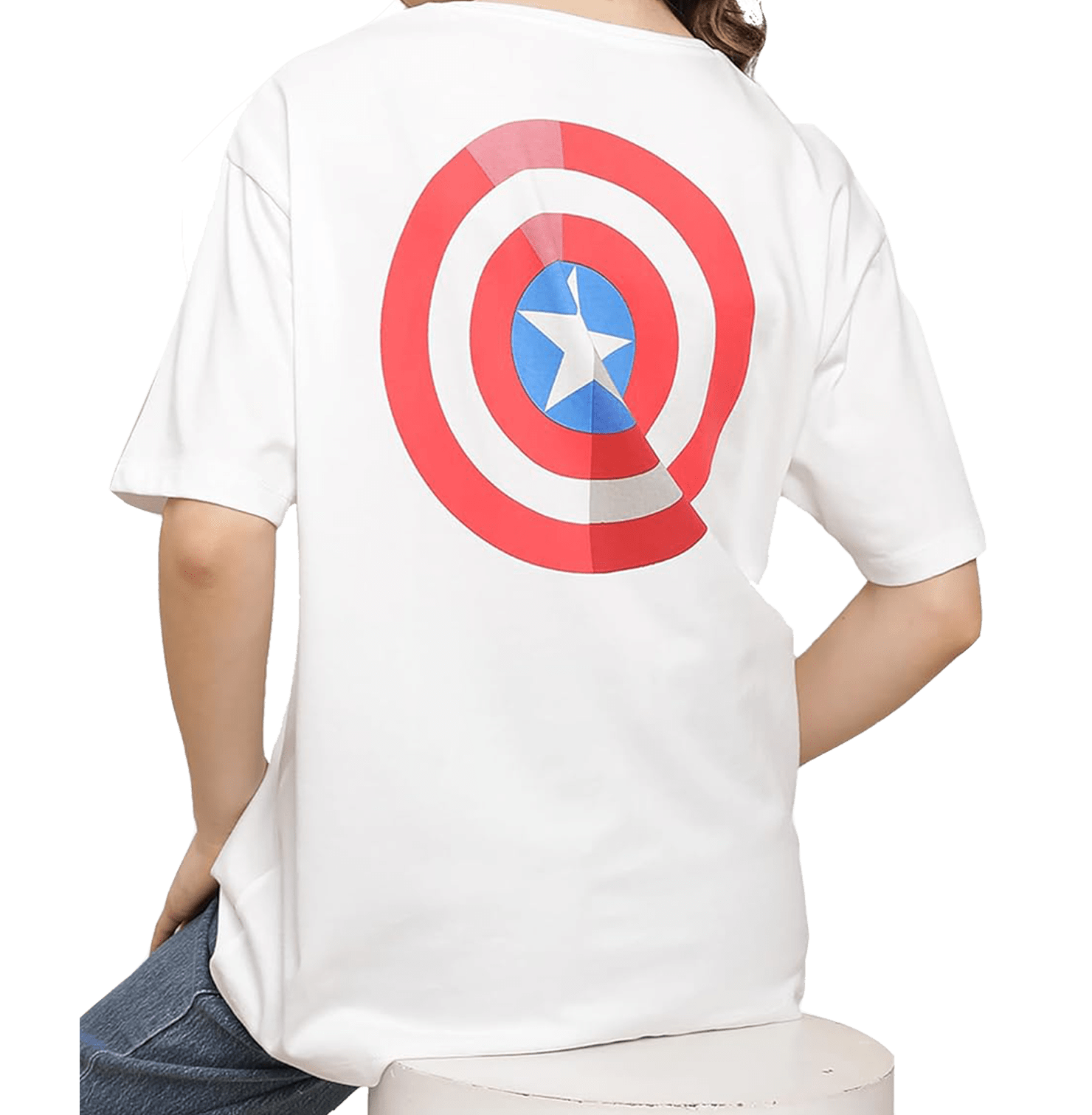 Captain America 2974 White Womens T Shirt