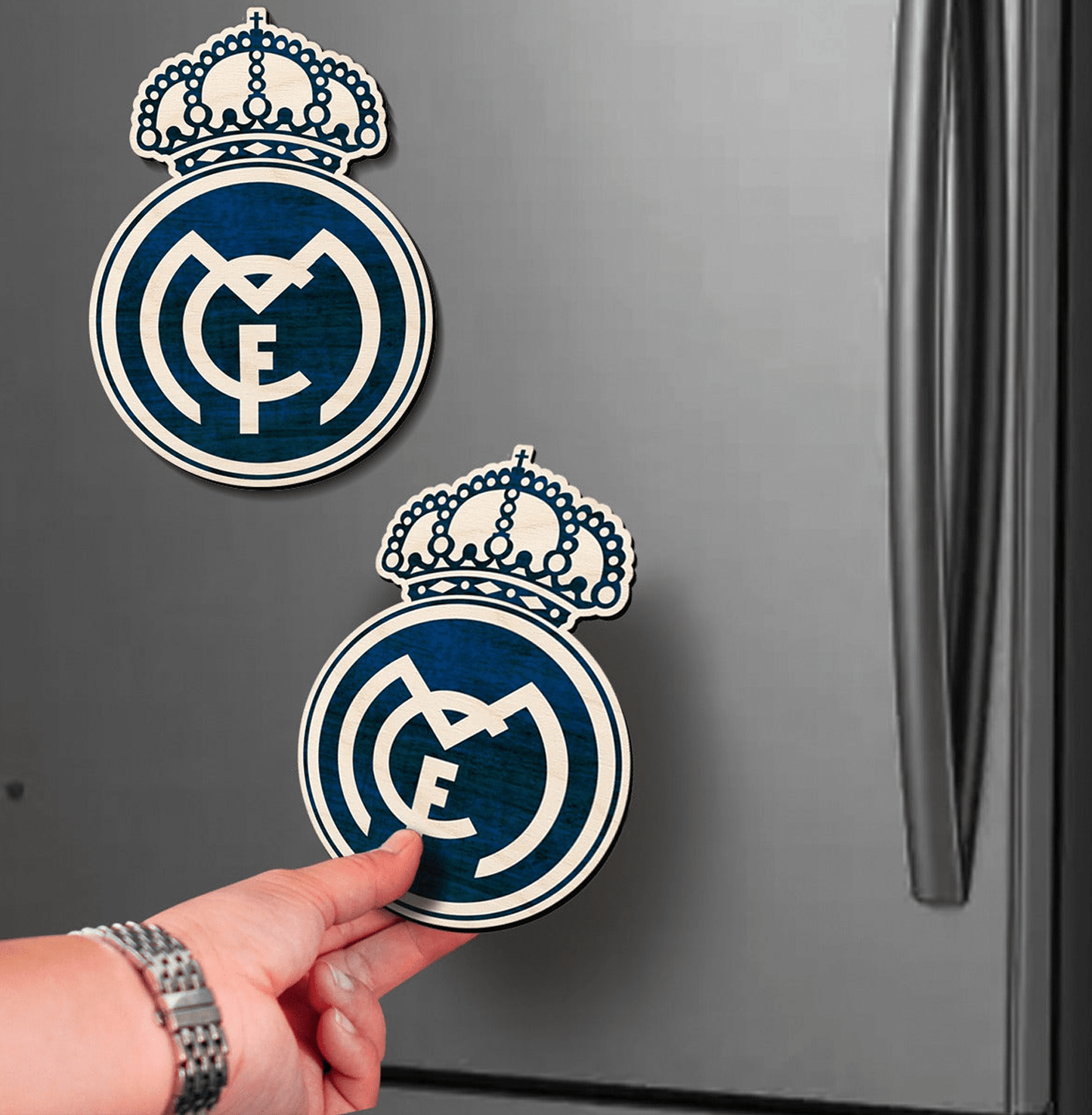 Real Madrid Wooden Fridge Magnet