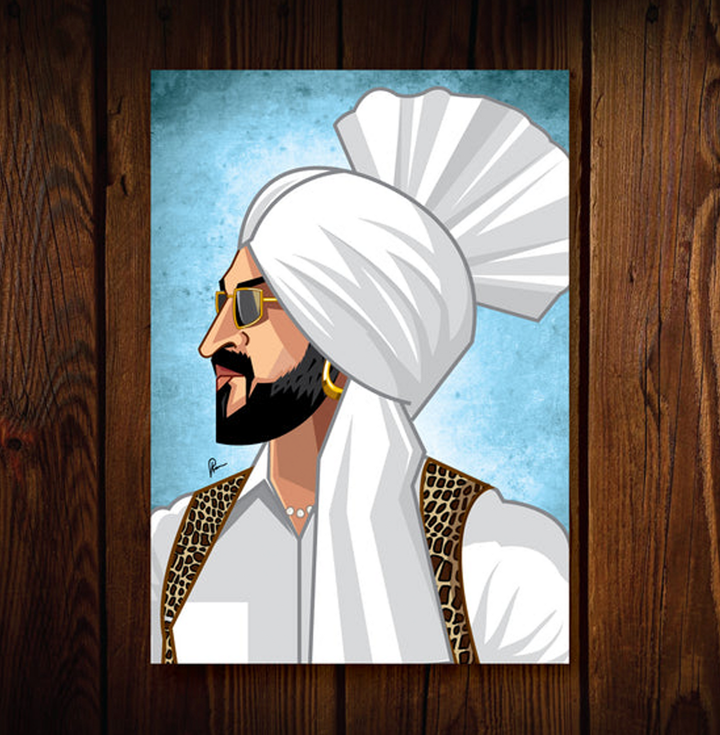 Diljit Tribute Art Limited Edition A3 Laminate