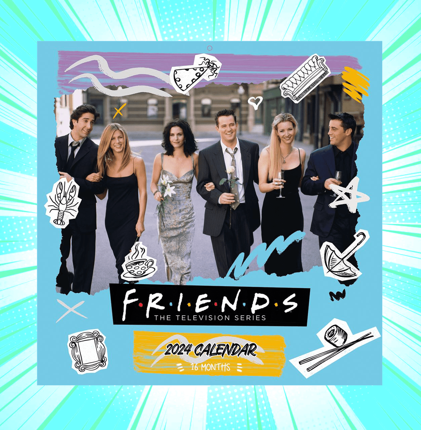 Friends 2024 Square Calendar - www.entertainmentstore.in
