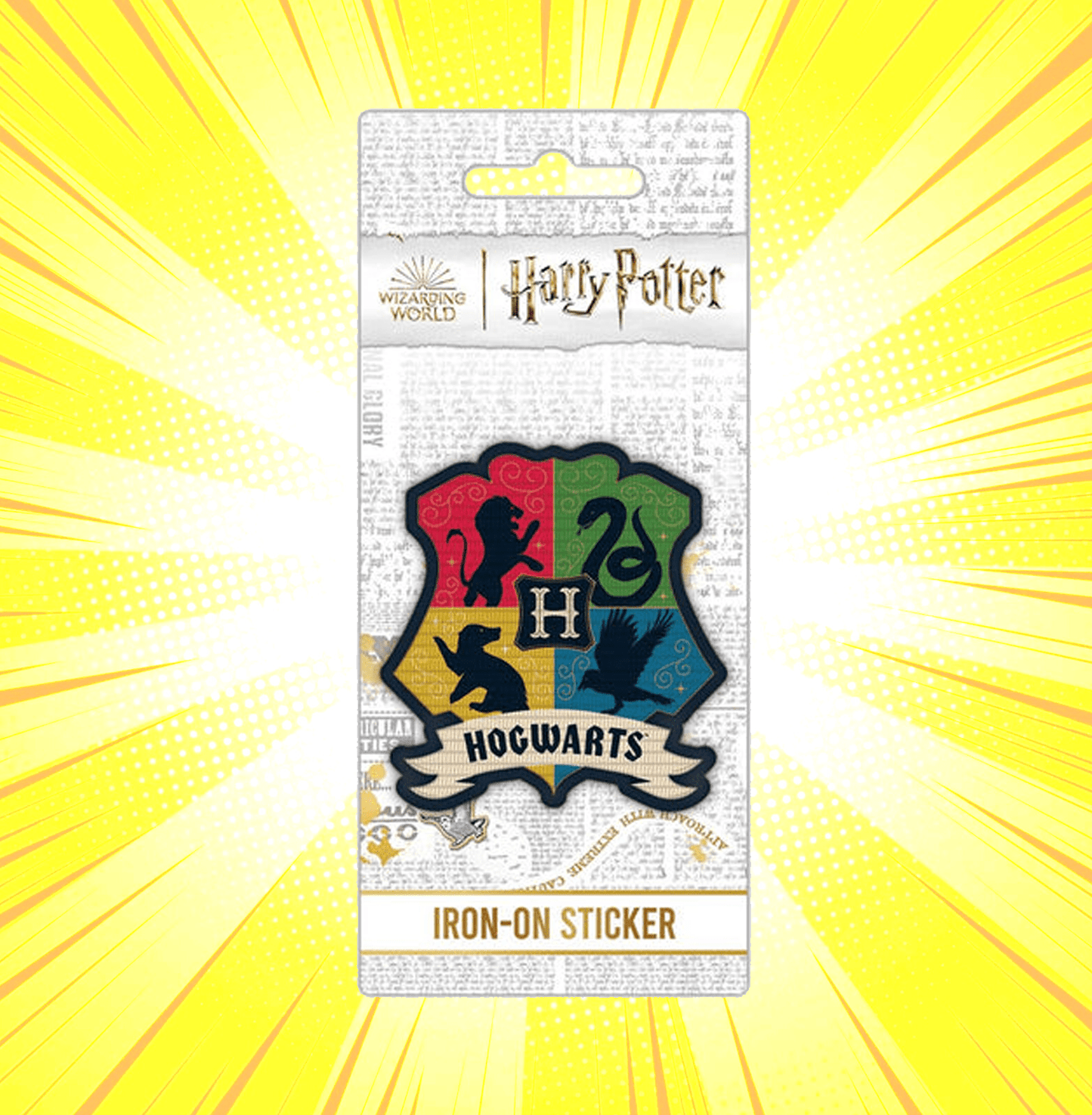 Harry Potter Stand Together Hogwarts Crest Iron On Sticker - www.entertainmentstore.in