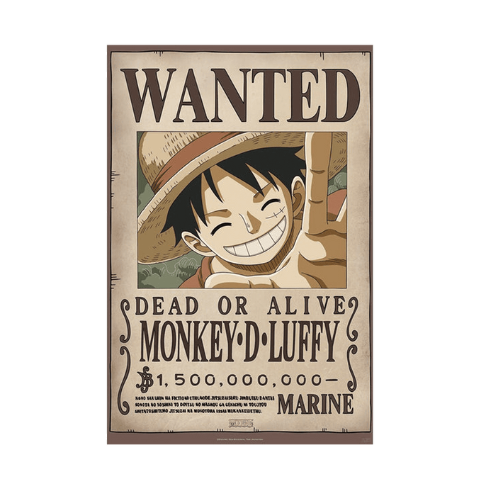One Piece Wanted Luffy New 2 Maxi Poster - www.entertainmentstore.in