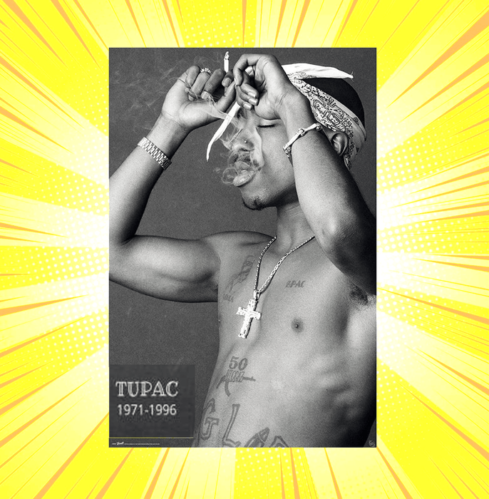 Tupac Poster Smoke Maxi Poster - www.entertainmentstore.in
