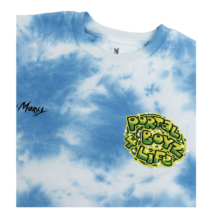 Rick And Morty 2615 Canal Blue Tie Dye Mens T Shirt - www.entertainmentstore.in