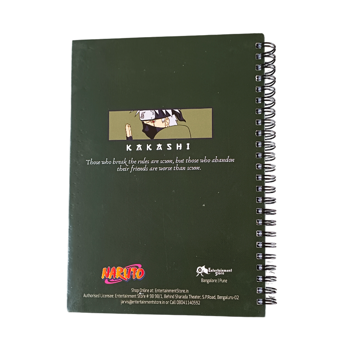 Naruto Kakashi Spiral Notebook