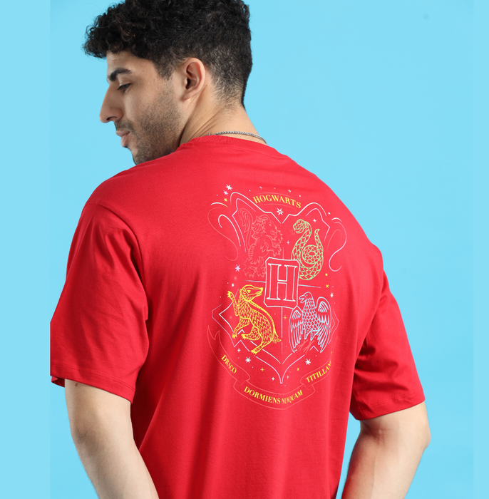 Harry Potter 3587 Salsa Red Oversized T Shirt