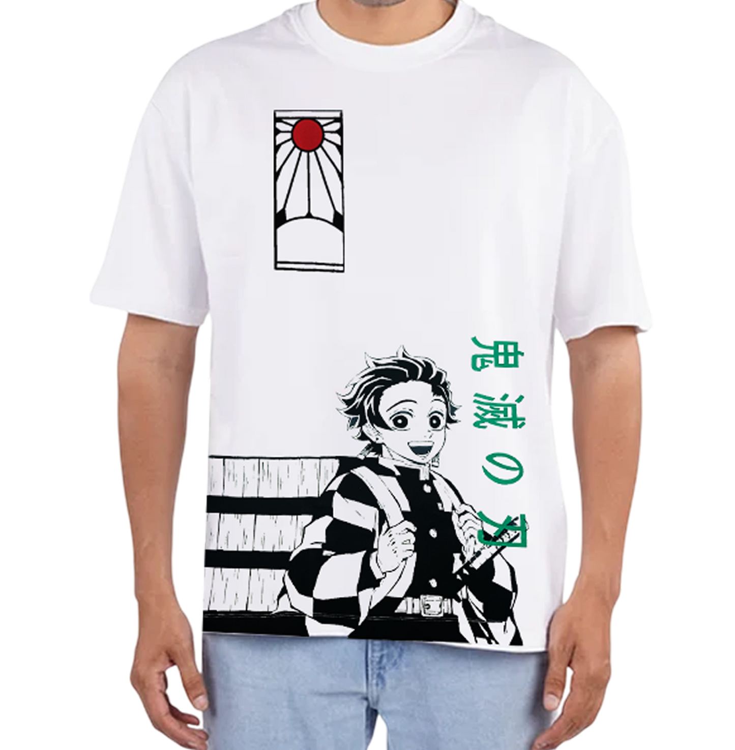 Demon Slayer White Oversize T Shirt
