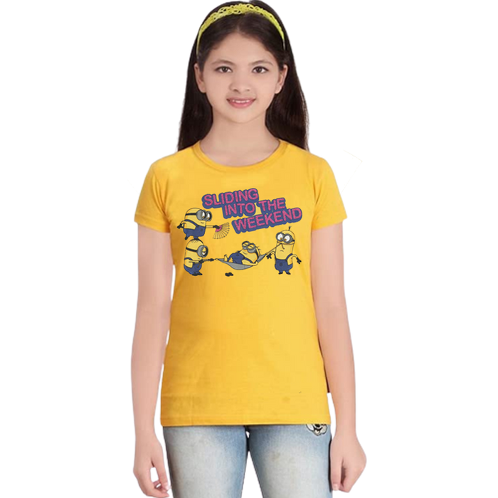 Minions 2 5046 Yellow Kids T Shirt - www.entertainmentstore.in