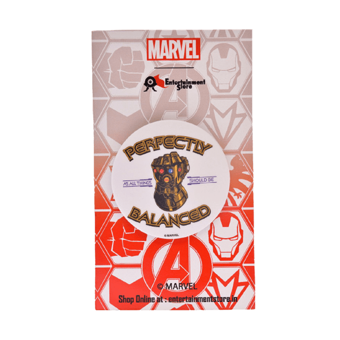 Thanos Perfectly Balance Badge - www.entertainmentstore.in