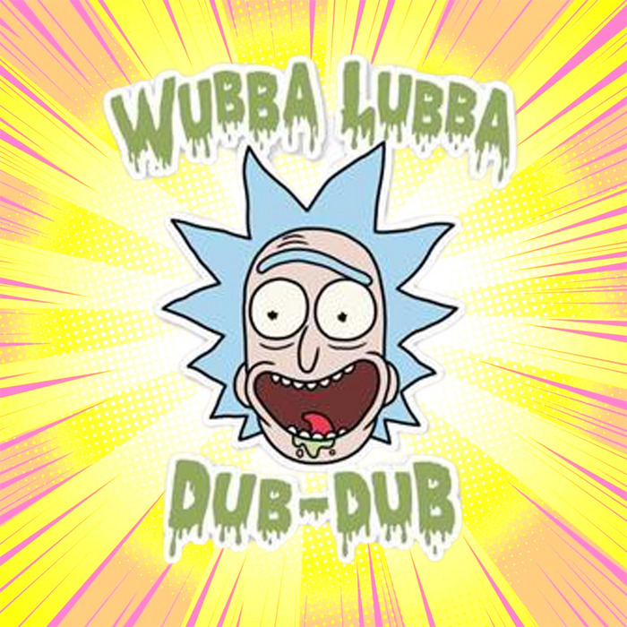 Rick And Morty Wubba Lubba Dub Dub Sticker - www.entertainmentstore.in