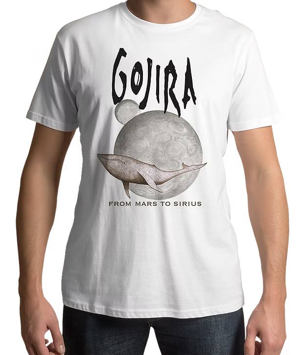 Gojira Mars to Sirius White T Shirt