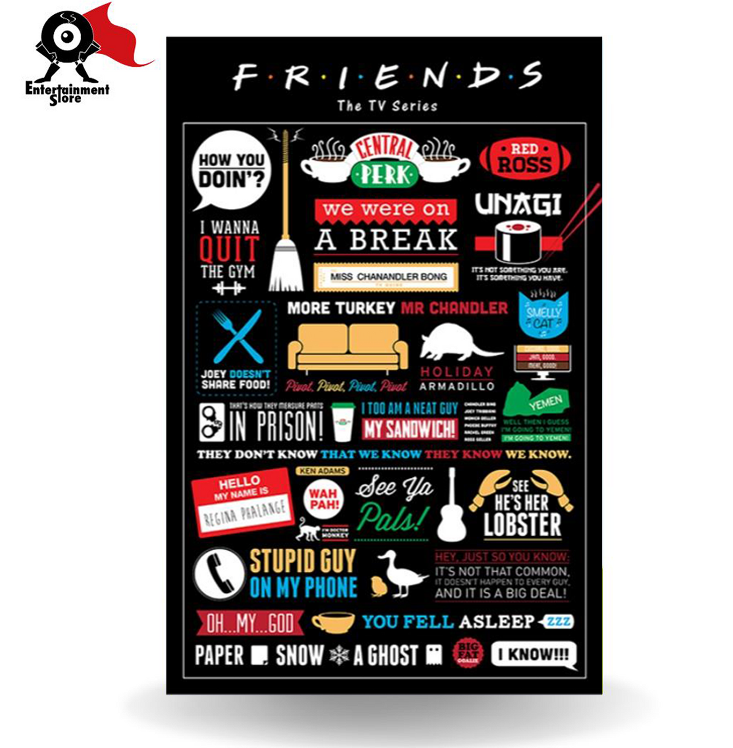 Friends Infographic Maxi Poster