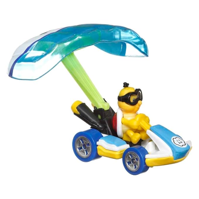 Hot Wheels Mario Kart Lakitu Standard Kart Parafoil Glider