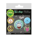 Rick And Morty Heads Badge Pack - www.entertainmentstore.in