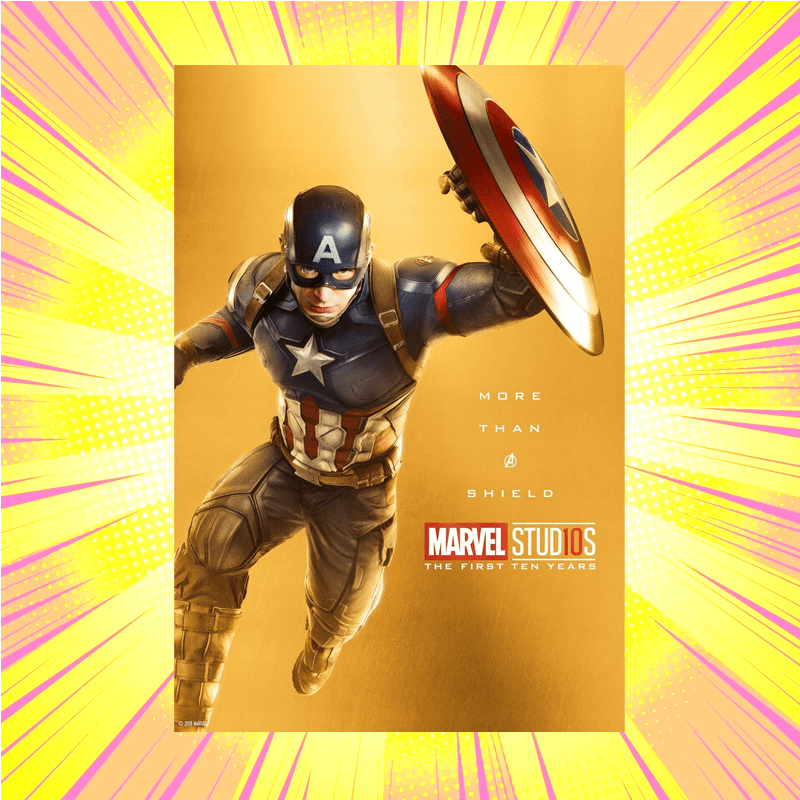 Captain America Marvel First 10 Years Maxi Poster - www.entertainmentstore.in