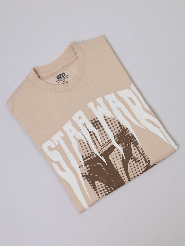 Star Wars Taupe Regular Fit T-Shirt