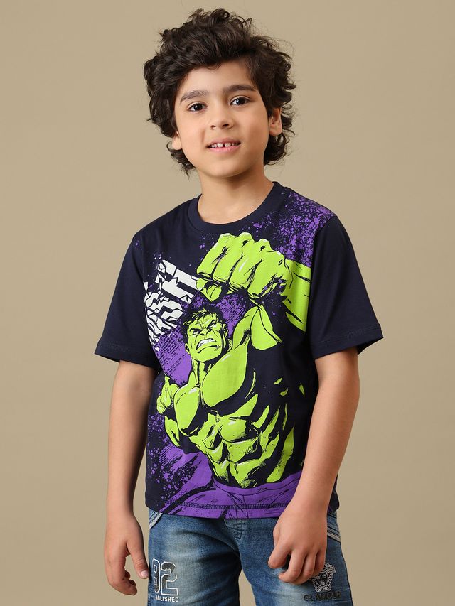 Avengers Sky Captain Navy Kids T Shirt