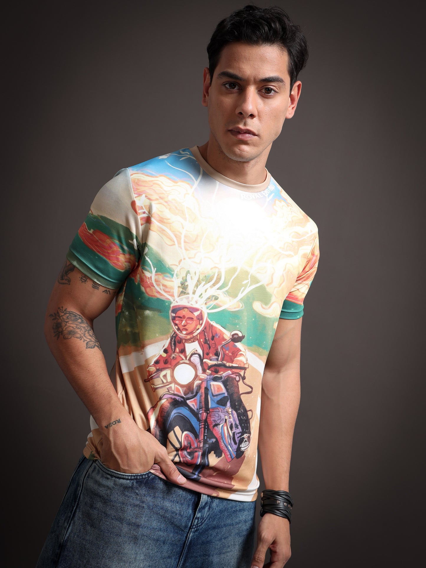 Royal Enifield Sunset ride T Shirt