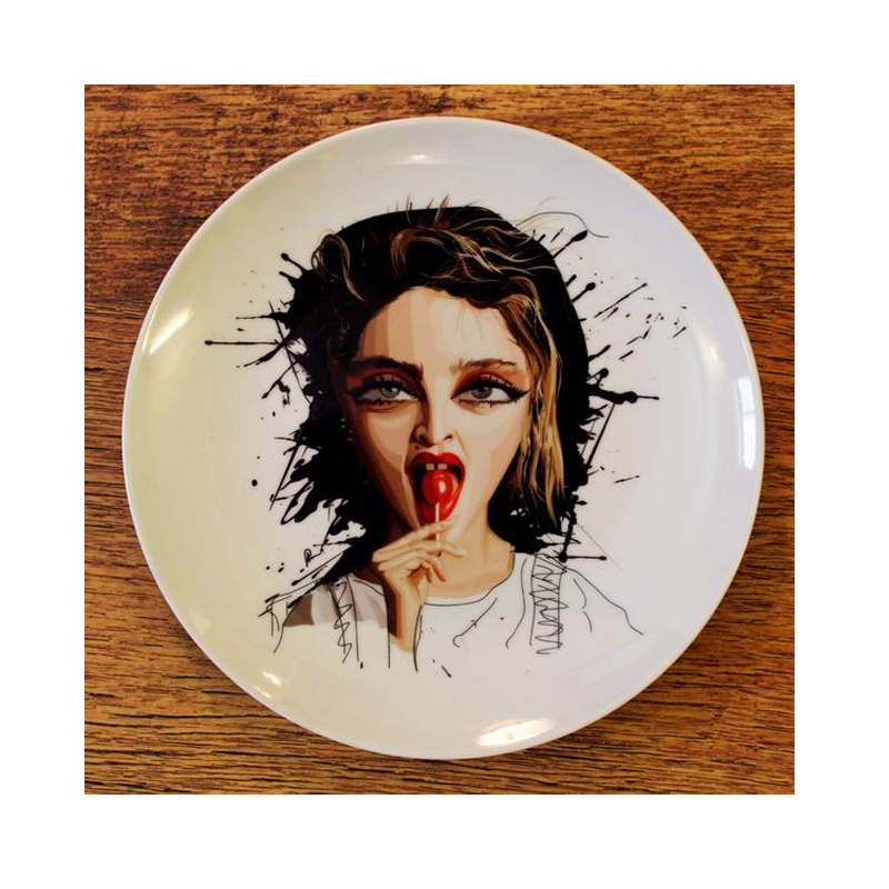 Madonna Material Girl Decor Plate - www.entertainmentstore.in