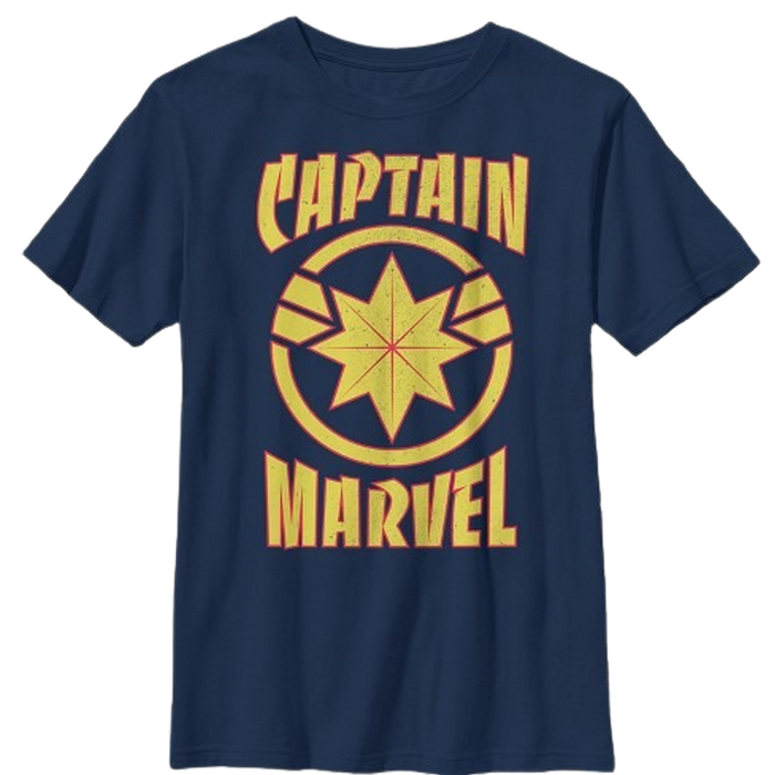 Captain Marvel Blue Kids T Shirt - www.entertainmentstore.in