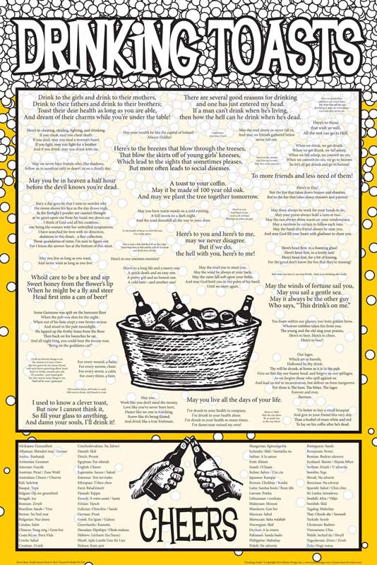 Drinking Toasts Cheers Poster - www.entertainmentstore.in