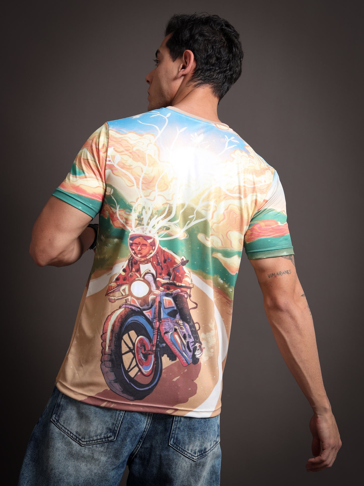 Royal Enifield Sunset ride T Shirt