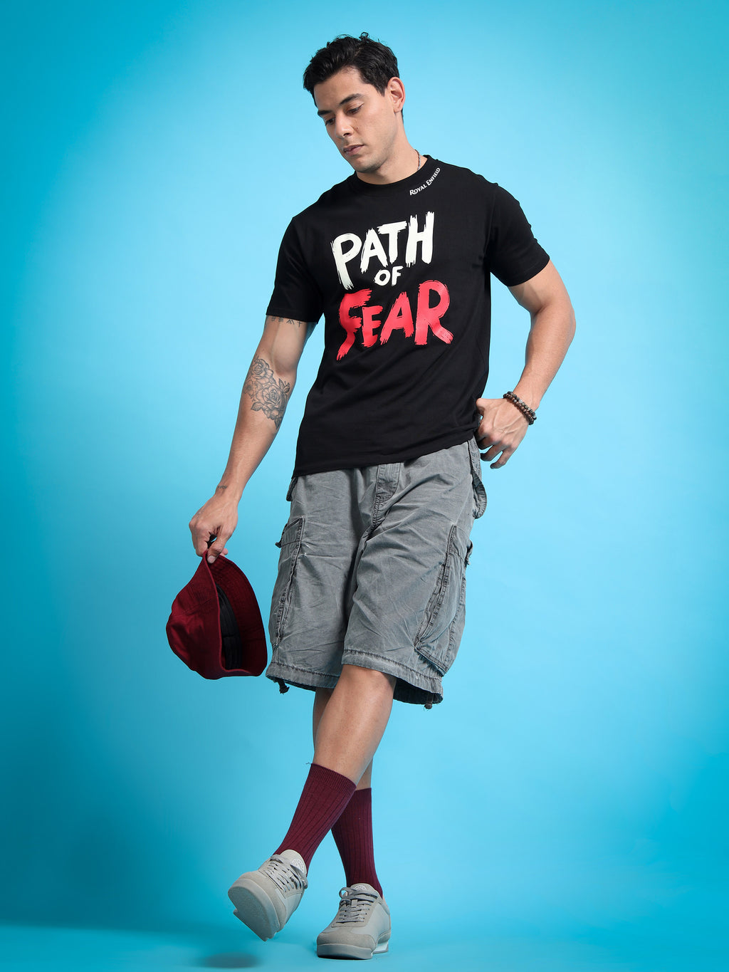 Royal Enfield Path of Fear Black T shirt | AOM Cineverse Edition