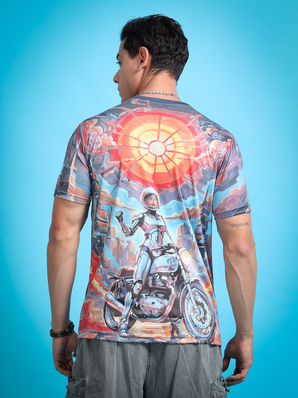 Royal Enfield Chrome Commander's Voyage T shirt | AOM Cineverse Edition