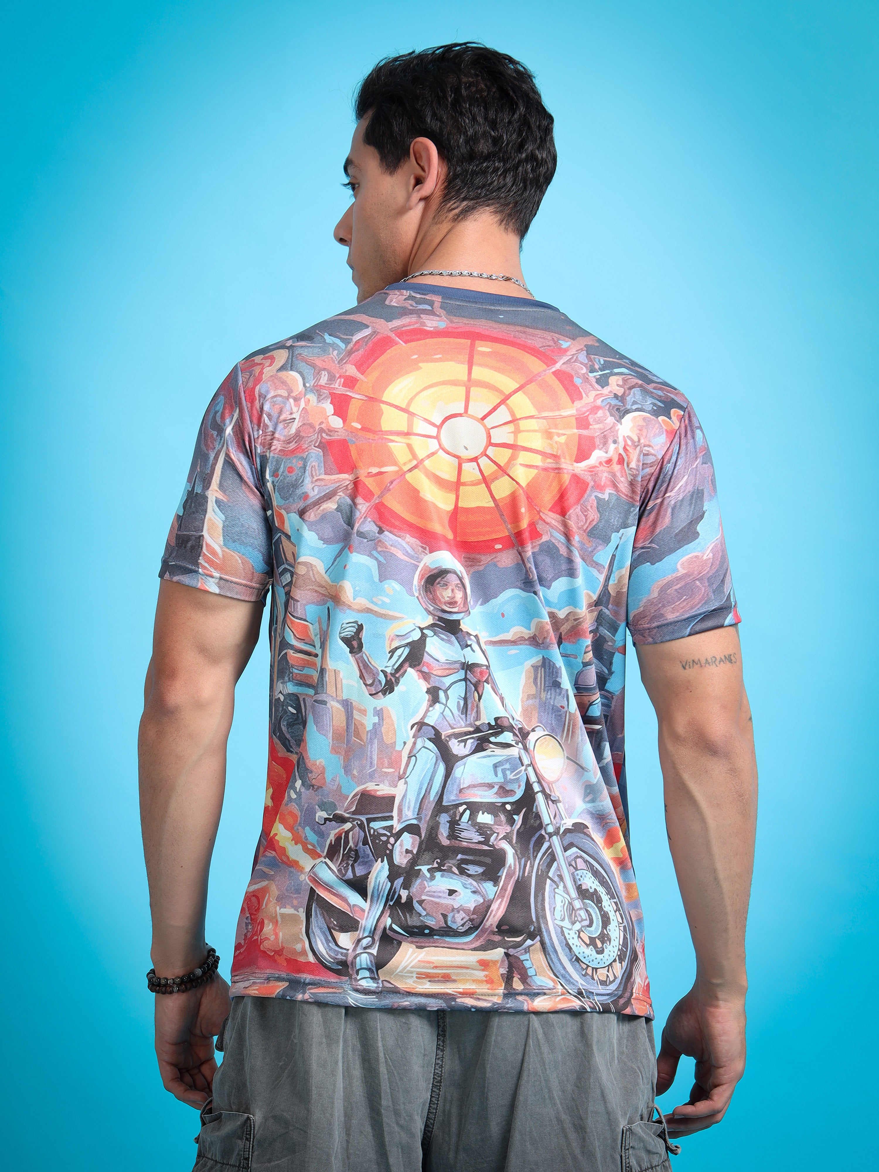 Royal Enfield Chrome Commander's Voyage T shirt | AOM Cineverse Edition