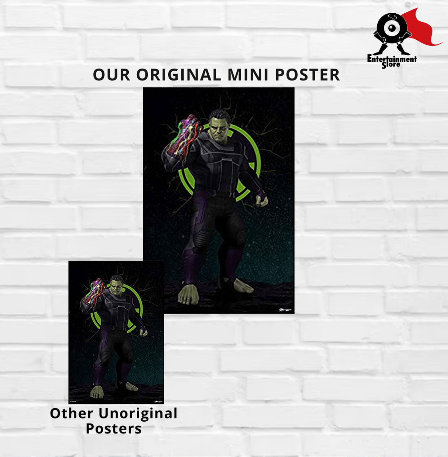 Hulk With Nano Gauntlet Mini Poster