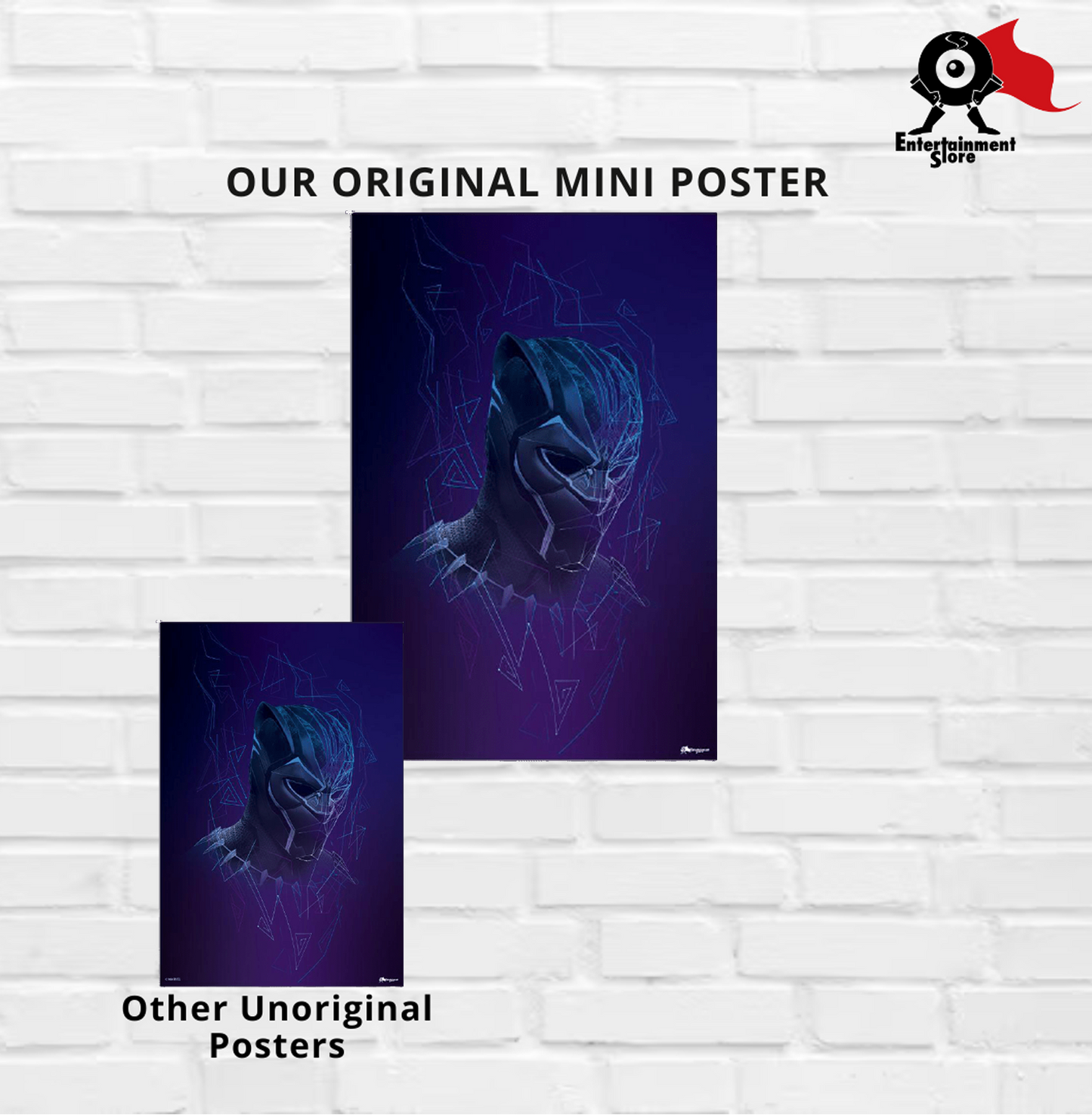 Black Panther Abstract Mini Poster