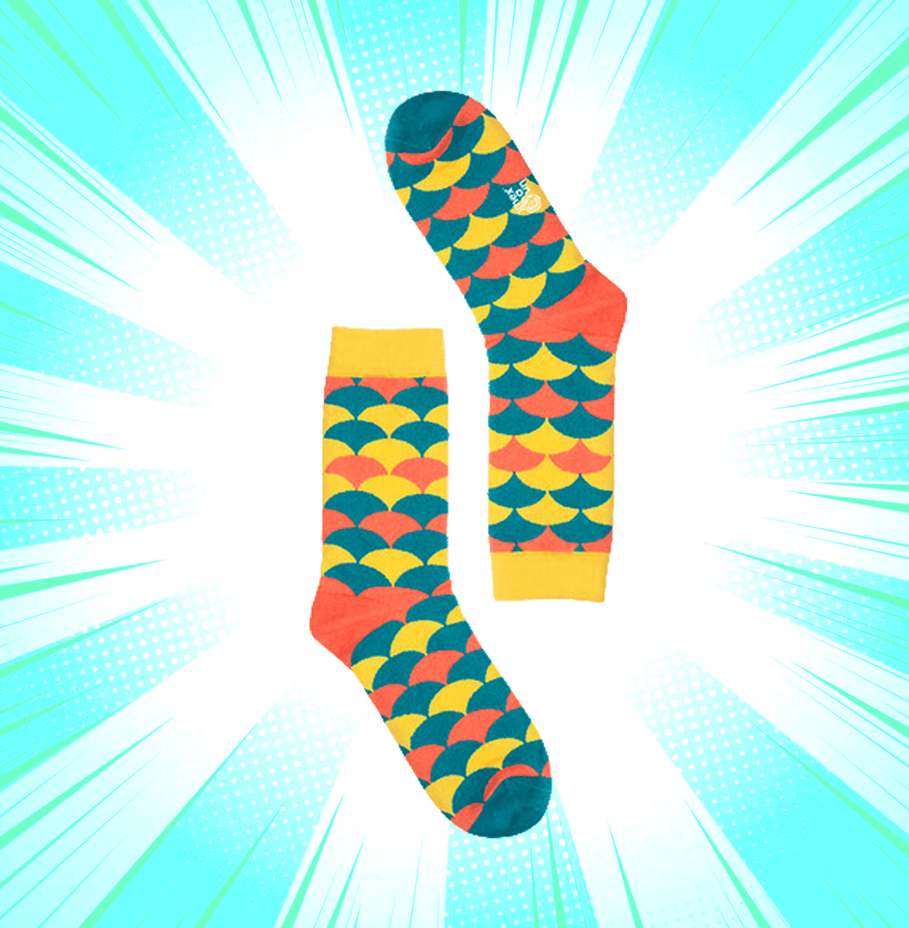 Hexafun Geometric Semi Circle Unisex Socks - www.entertainmentstore.in
