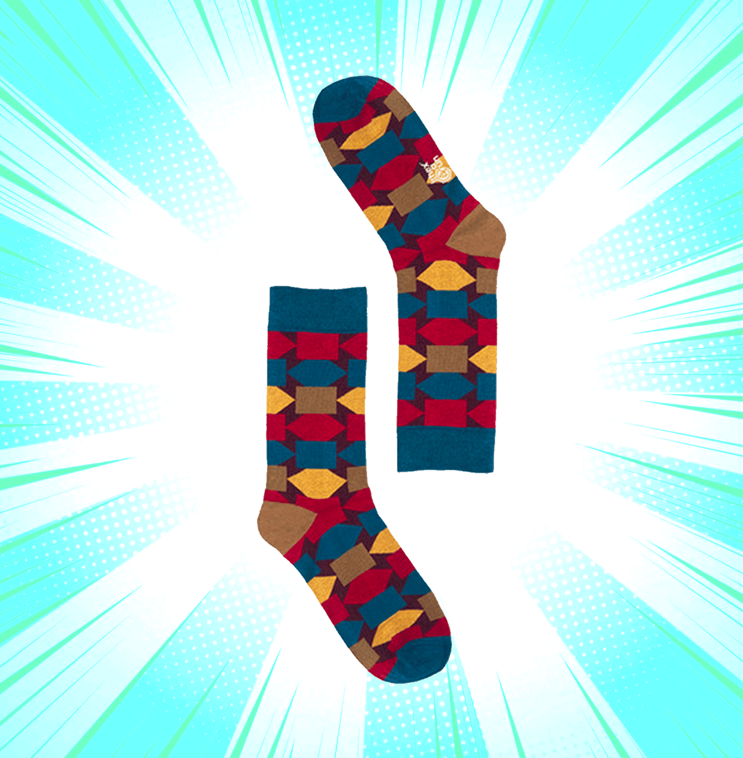 Hexafun Geometric Shape Unisex Socks - www.entertainmentstore.in