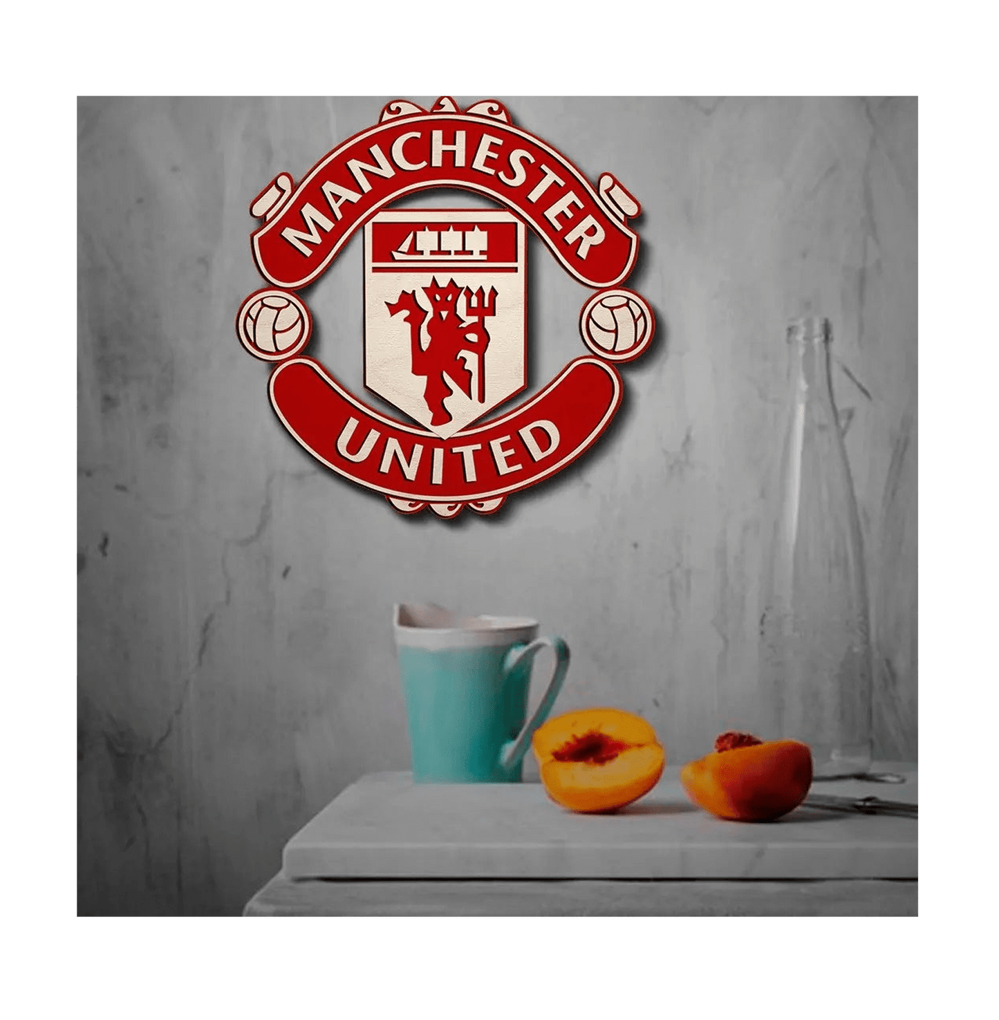 Manchester United Wooden Crest