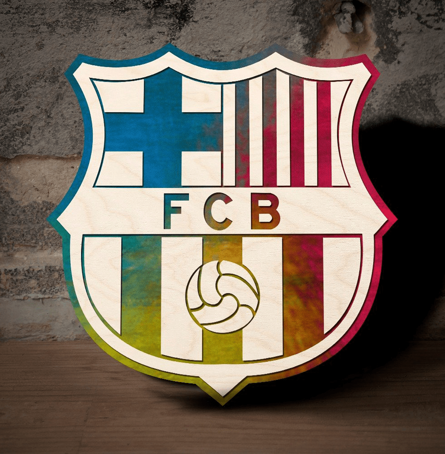 FC Barcelona Wooden Crest