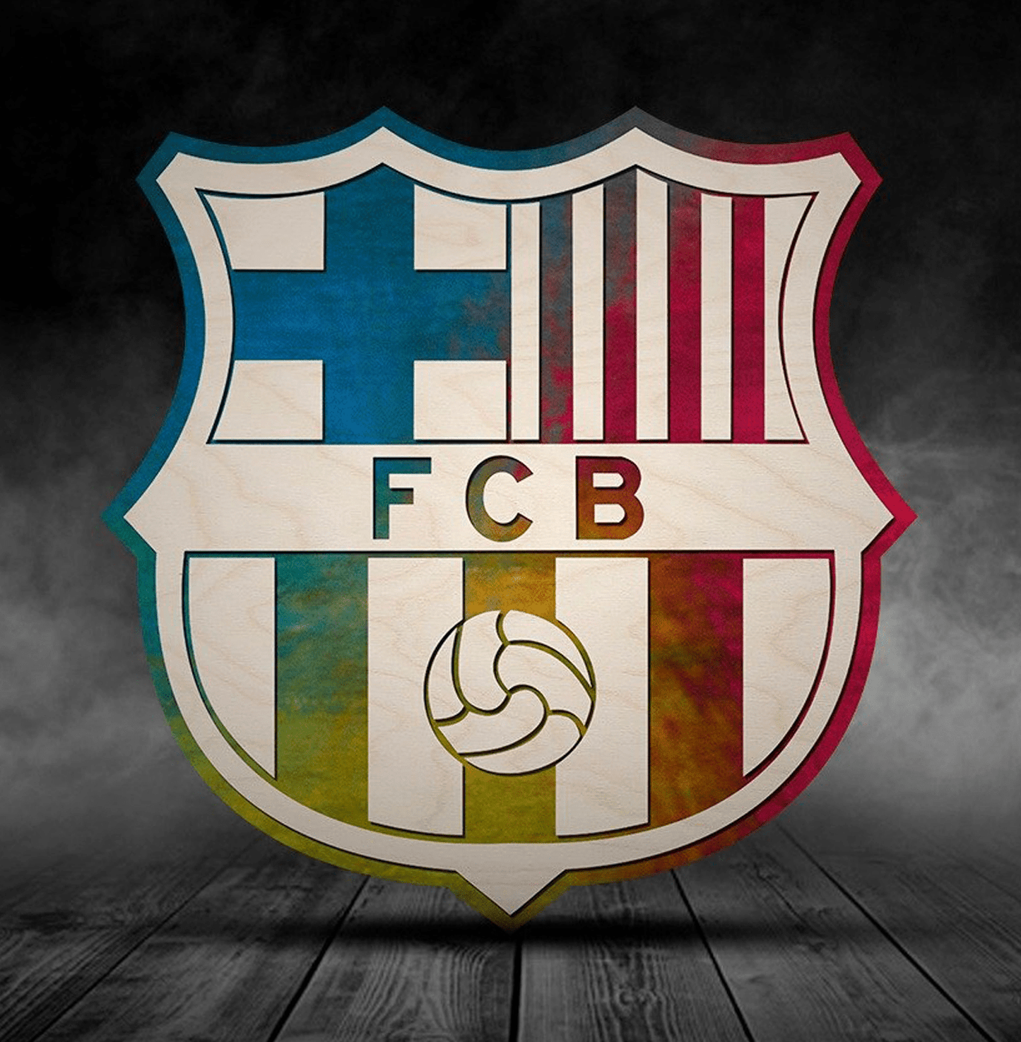 FC Barcelona Wooden Crest