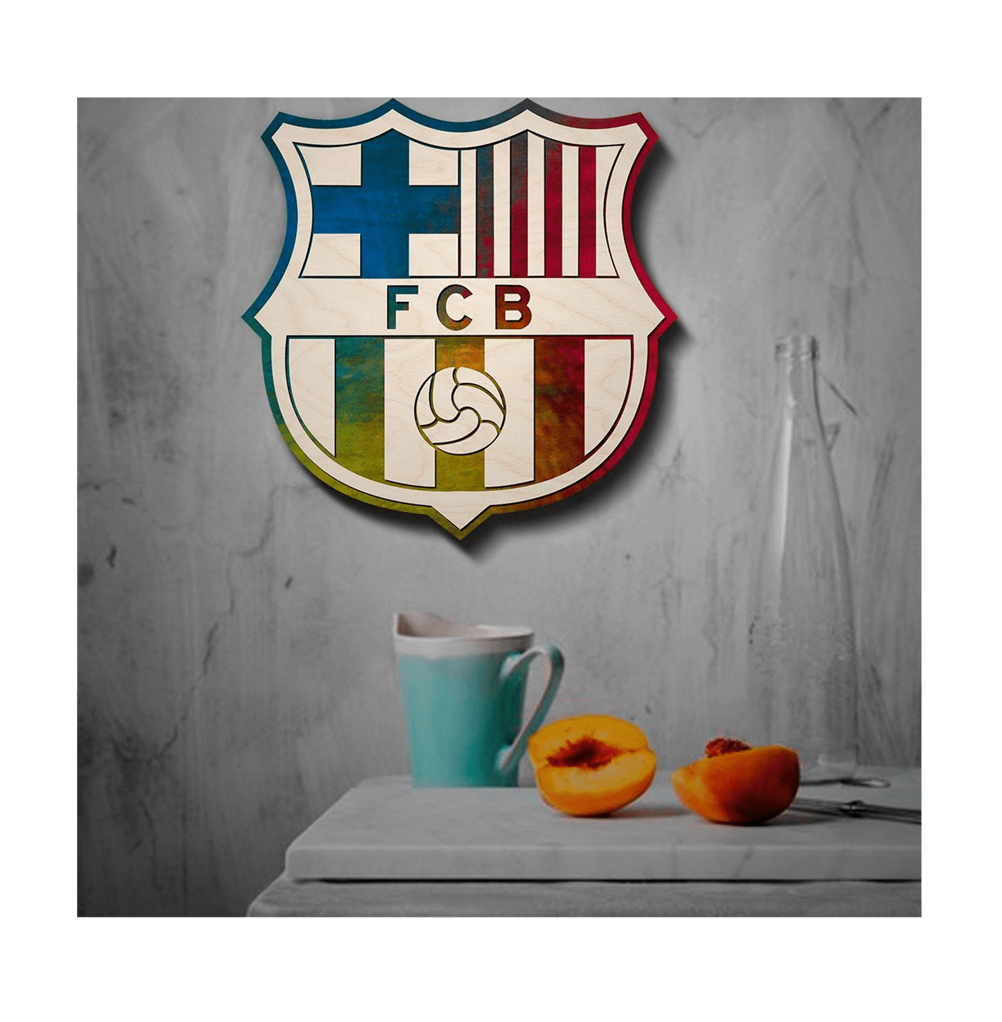 FC Barcelona Wooden Crest