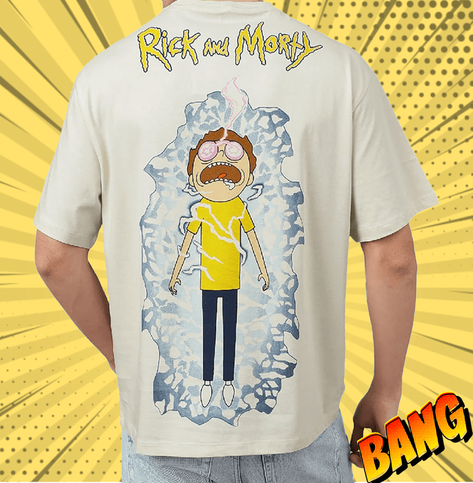 Rick And Morty 2340 Off White Mens T Shirt - www.entertainmentstore.in