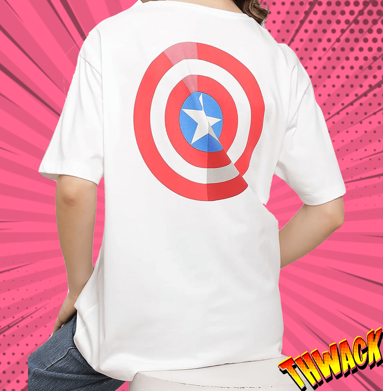 Captain America 2974 White Womens T Shirt