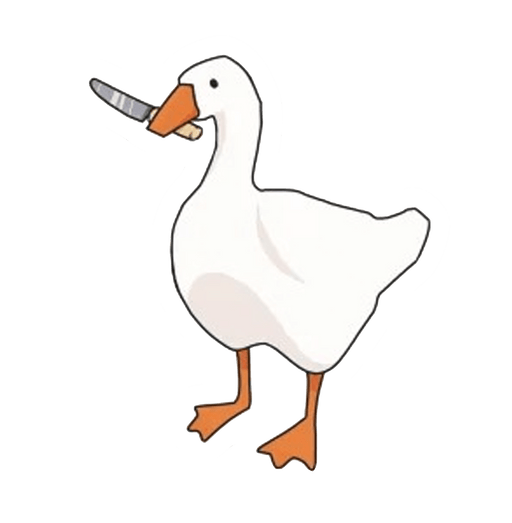 Duck With Knife Fridge Magnet - www.entertainmentstore.in