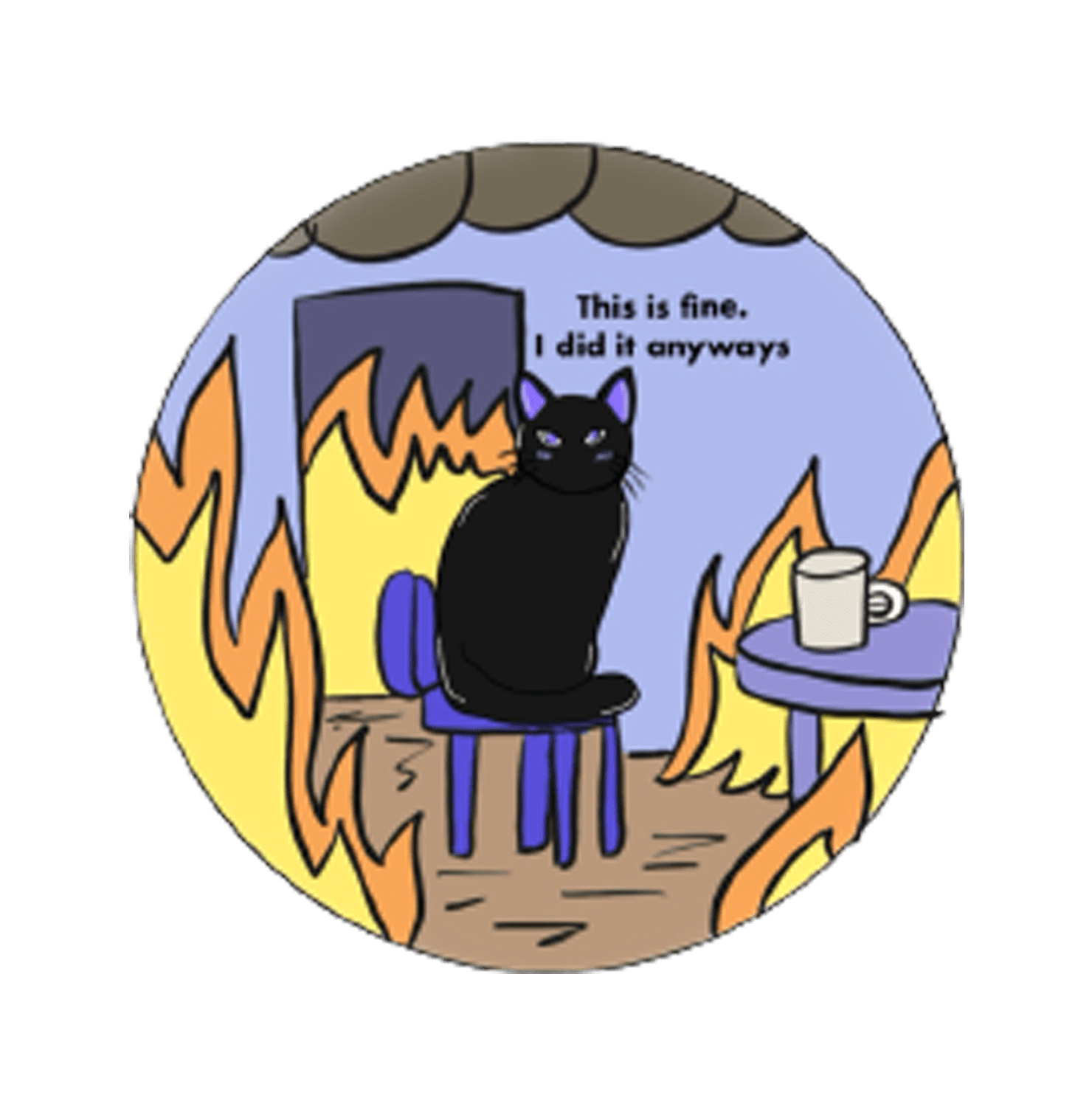 Mimi On Fire Fridge Magnet - www.entertainmentstore.in