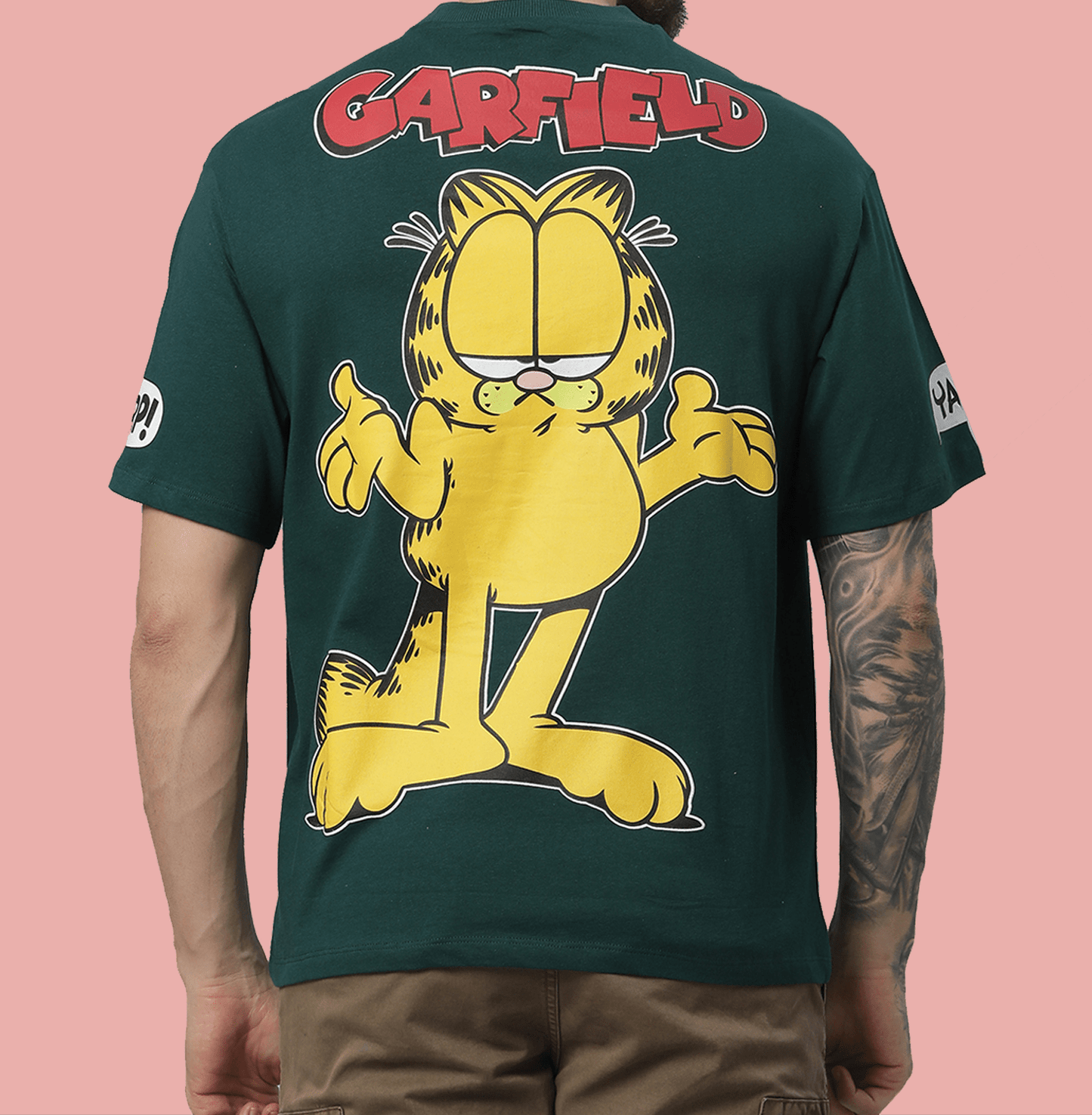 Garfield 0304 Deep Emalard Mens T Shirt