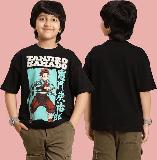 Demon Slayer 2210 Black Kids T Shirt