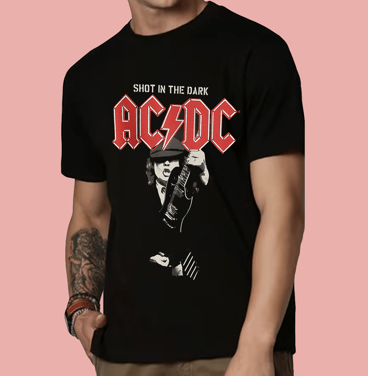 AC DC 0318 Black Mens T Shirt