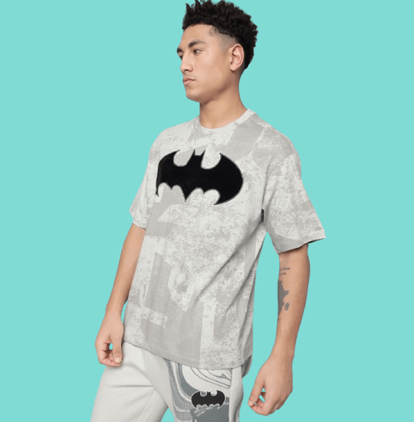 Batman 0780 Dawn Grey Mens T Shirt