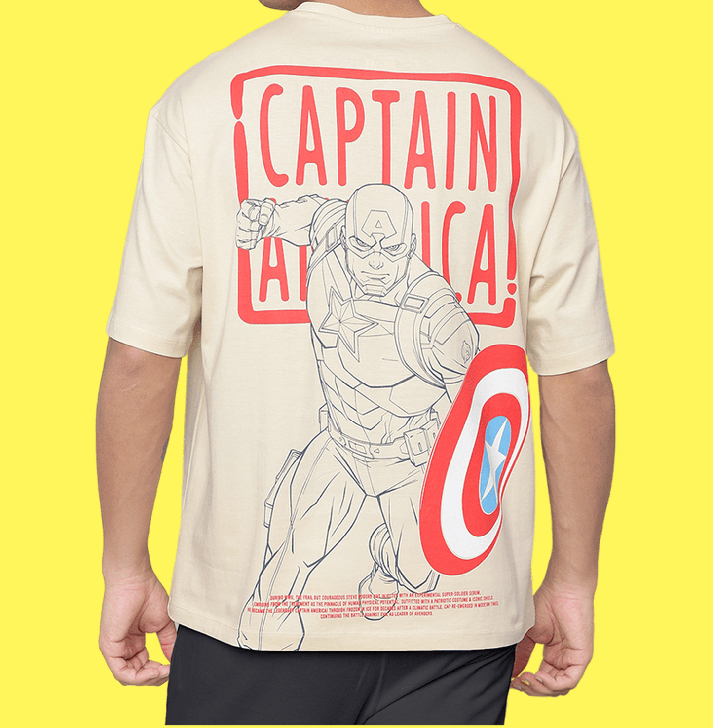 Captain America 0621 Chalk Mens T Shirt