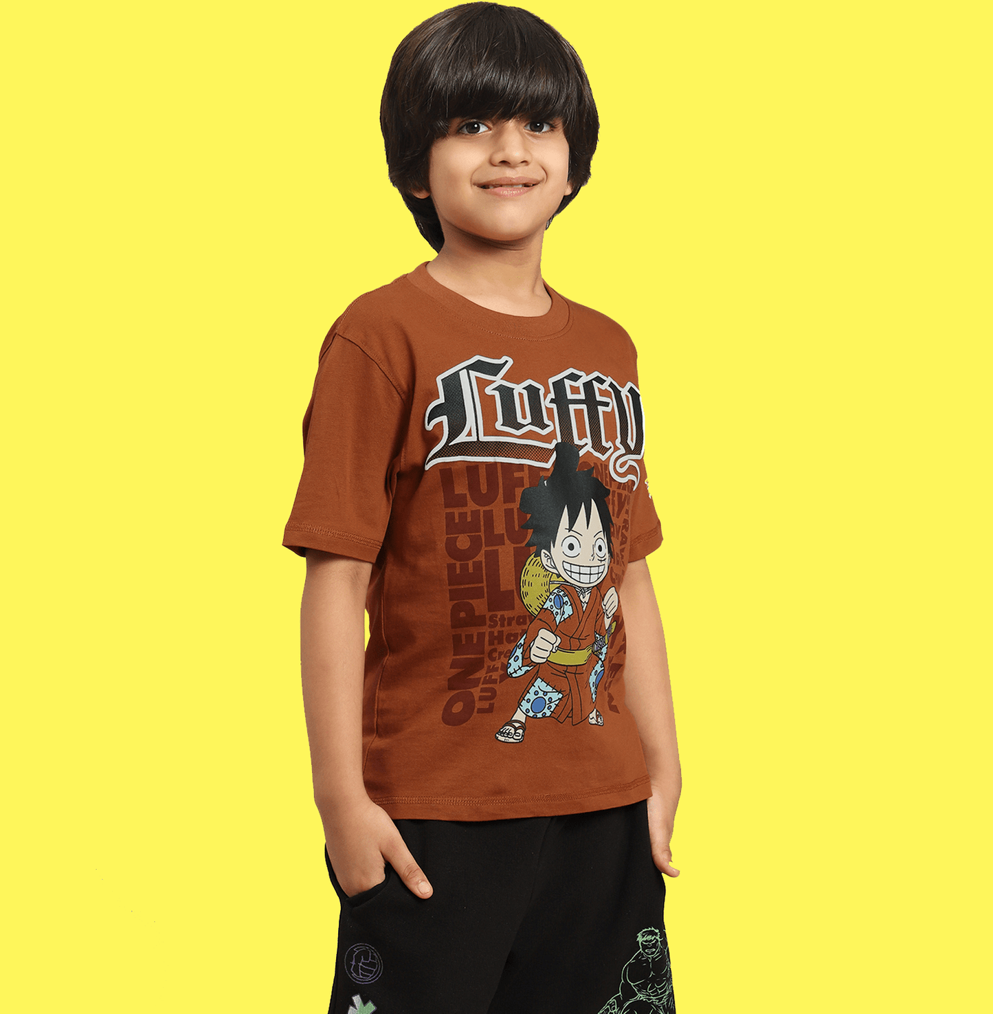 One Piece 0987 Rust Kids T Shirt