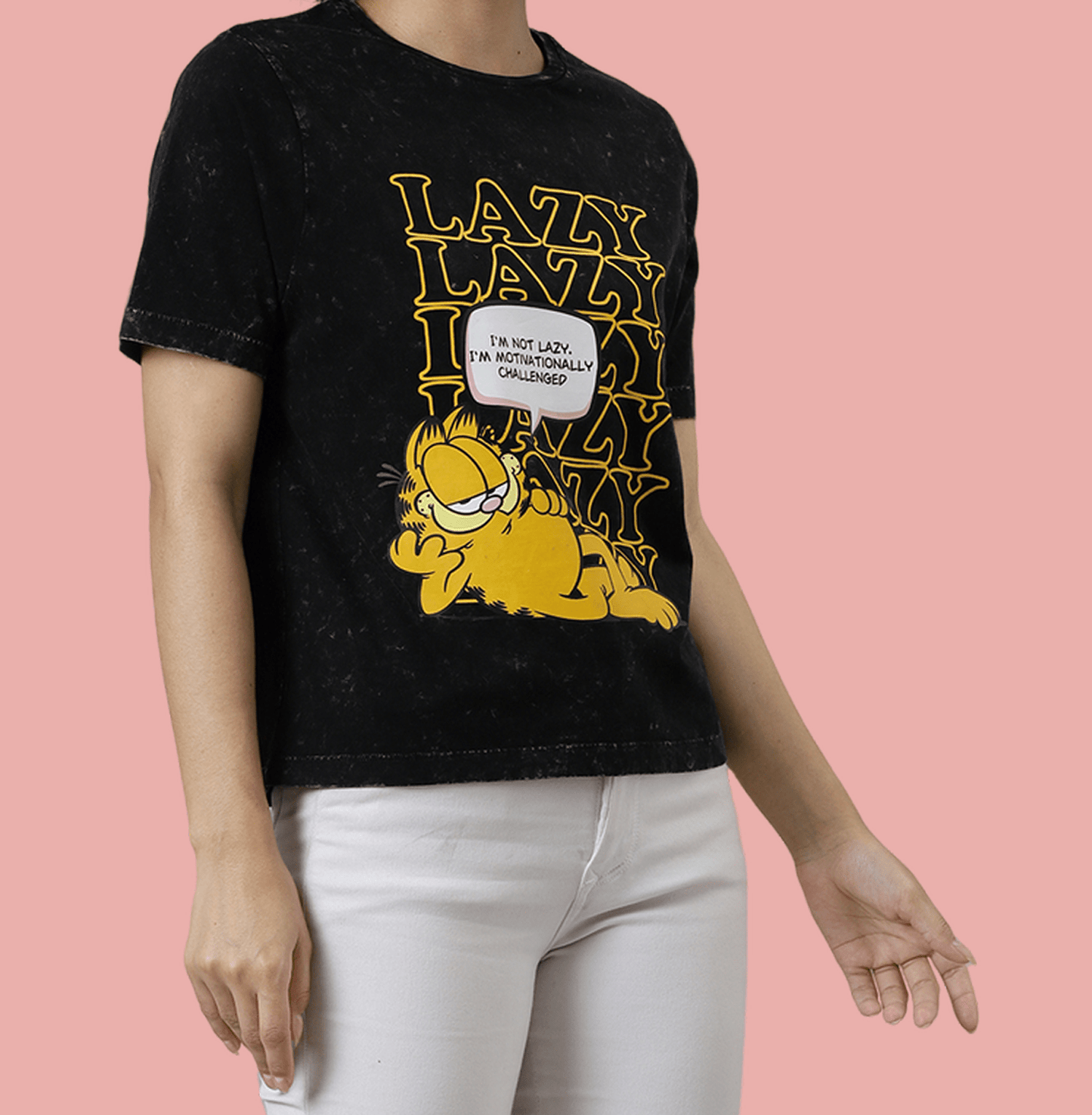 Garfield 3417 Black Womens T Shirt