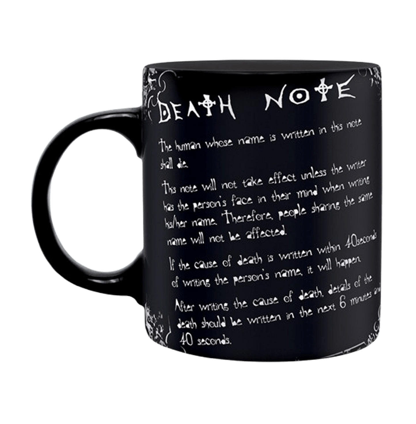 Death Note L & Rules Mug