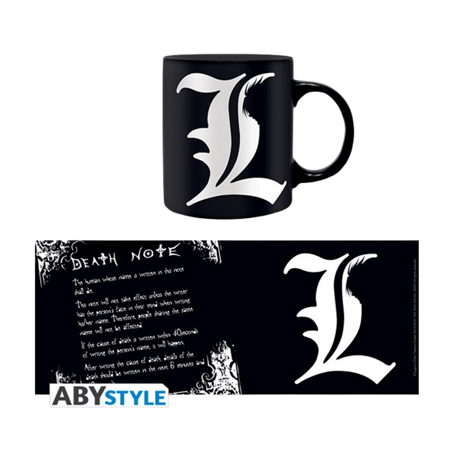 Death Note L & Rules Mug